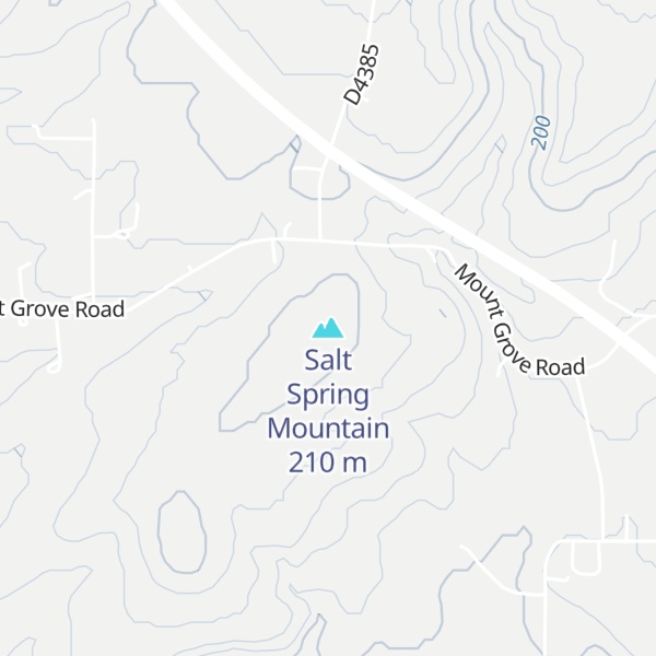 Map of Salt Spring Mountain