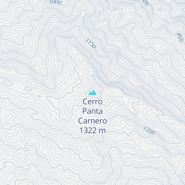 Map of Cerro Panta Carnero