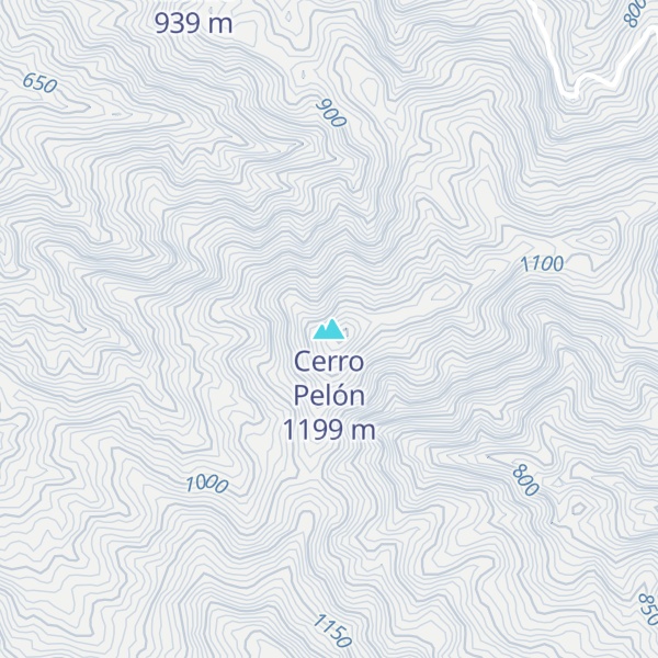 Map of Cerro Pelón