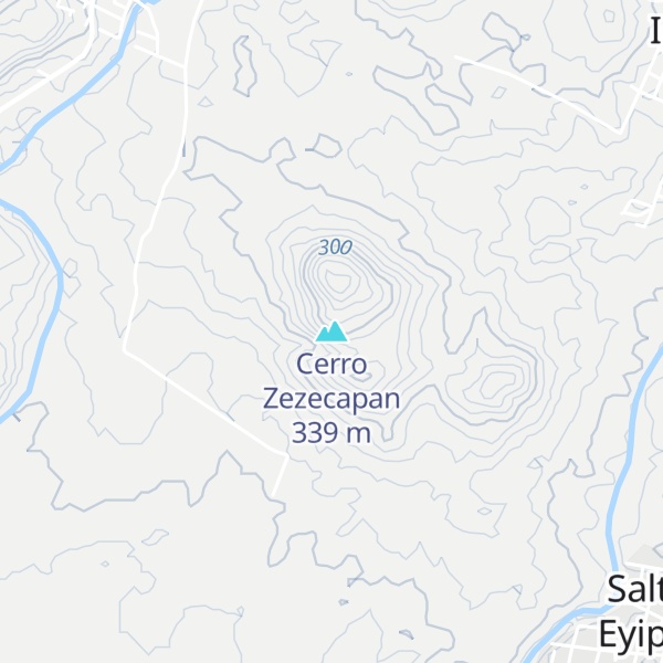 Map of Cerro Zezecapan