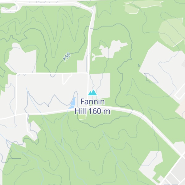 Map of Fannin Hill