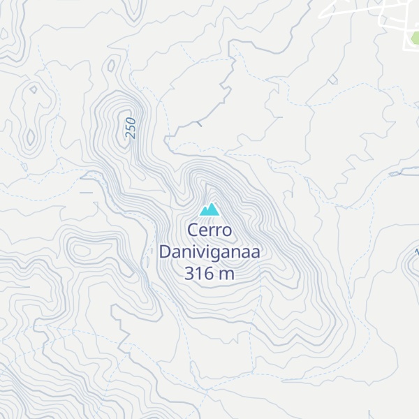 Map of Cerro Daniviganaa