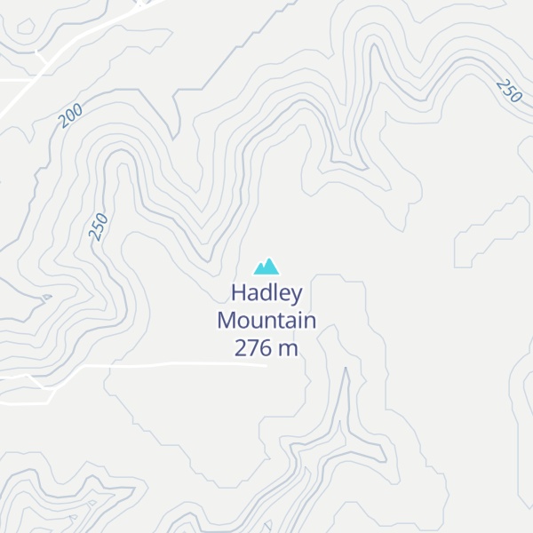 Map of Hadley Mountain