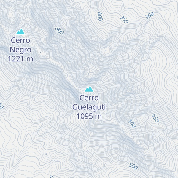 Map of Cerro Guelaguti