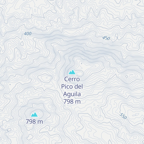 Map of Cerro Pico del Aguila