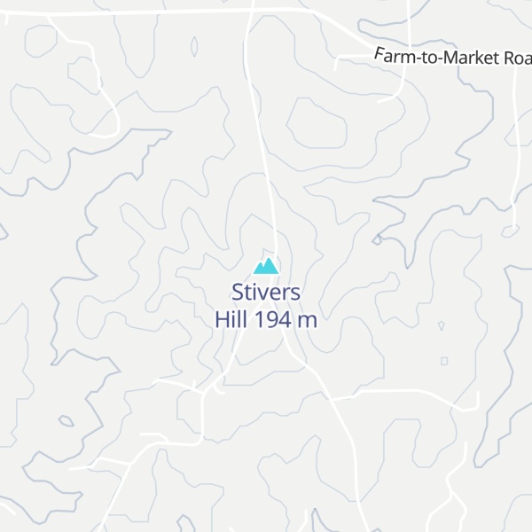 Map of Stivers Hill