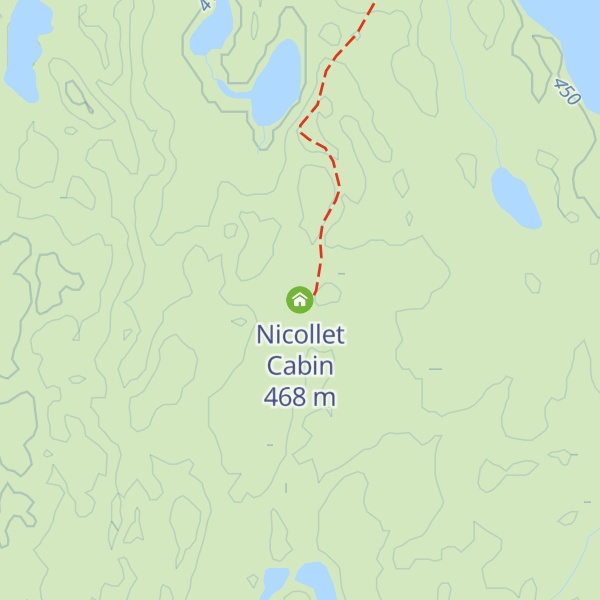 Map of Nicollet Cabin