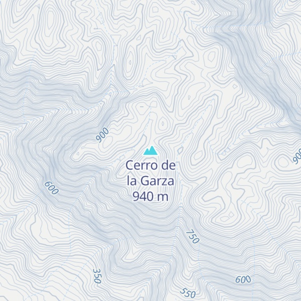 Map of Cerro de la Garza