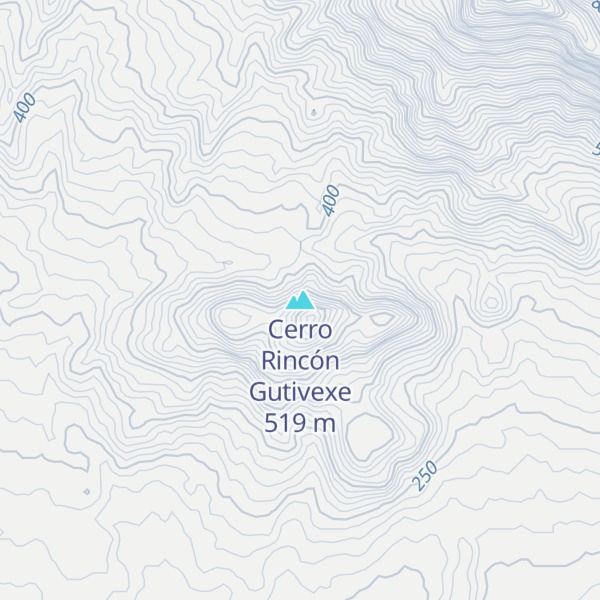 Map of Cerro Rincón Gutivexe