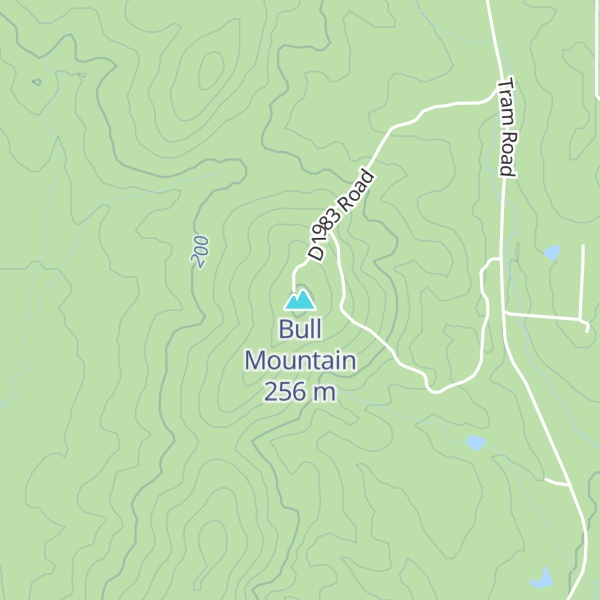 Map of Bull Mountain