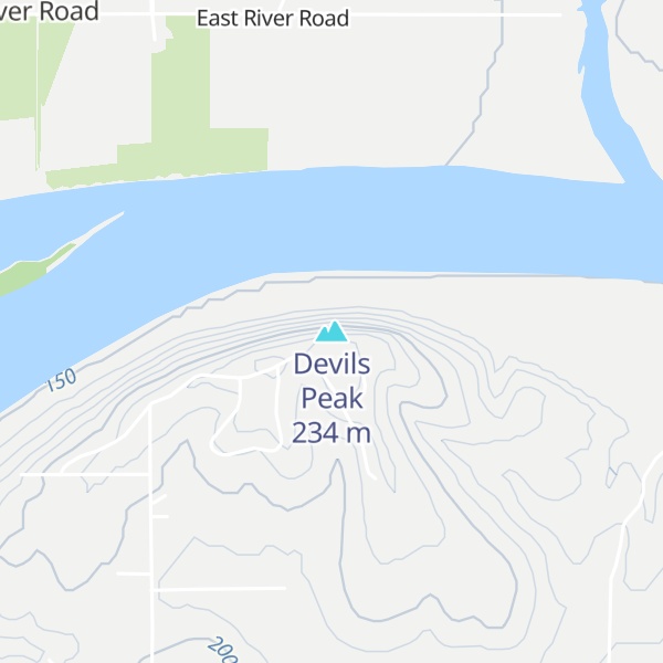Map of Devils Peak