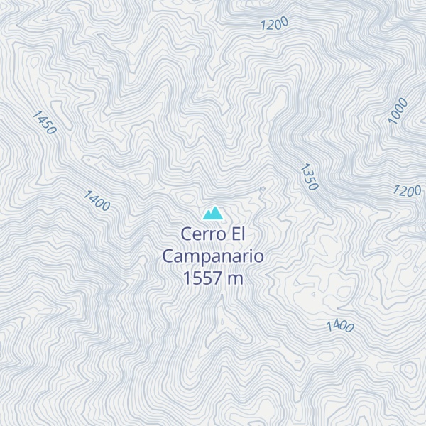 Map of Cerro El Campanario
