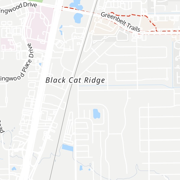 Map of Black Cat Ridge