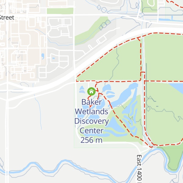 Map of Baker Wetlands Discovery Center