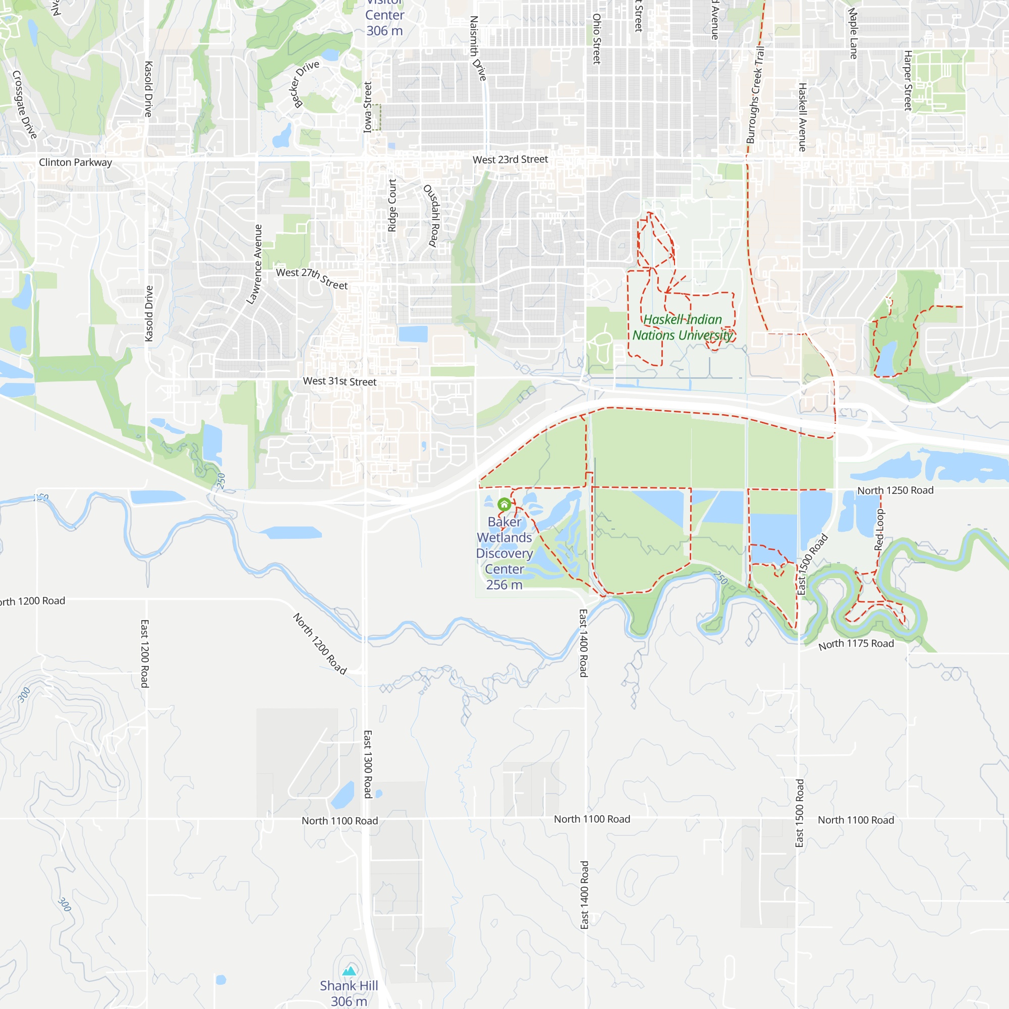 Baker Wetlands Discovery Center map