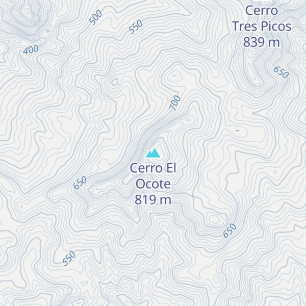 Map of Cerro El Ocote