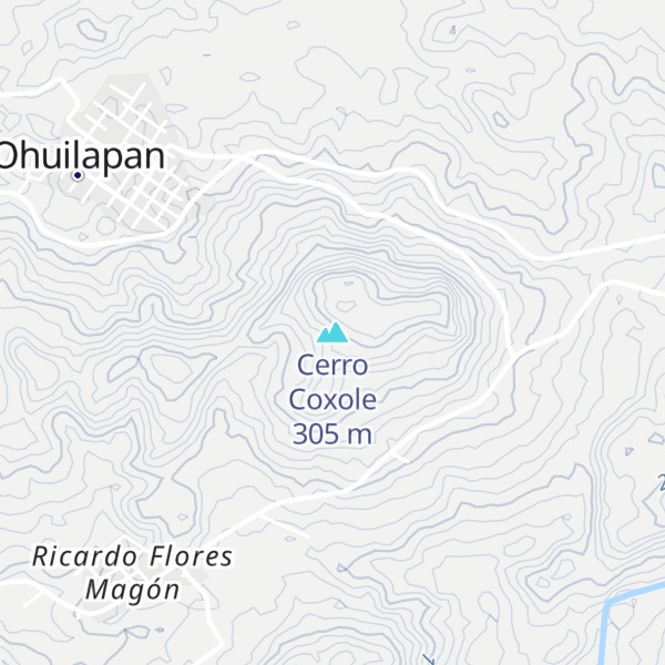 Map of Cerro Coxole