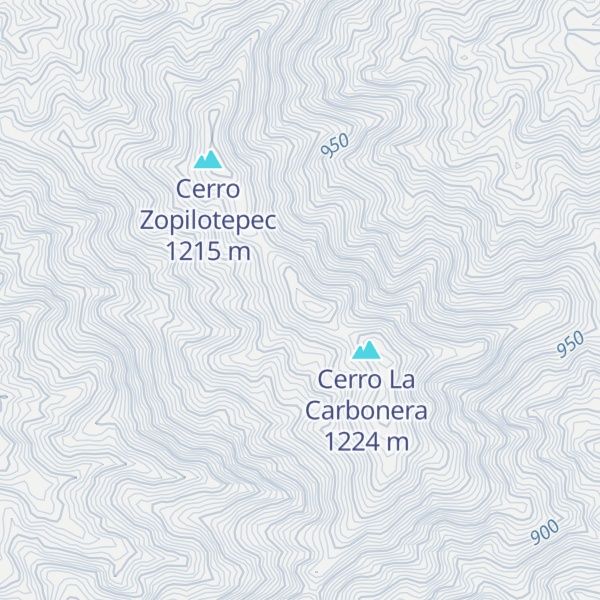 Map of Cerro El Mirador