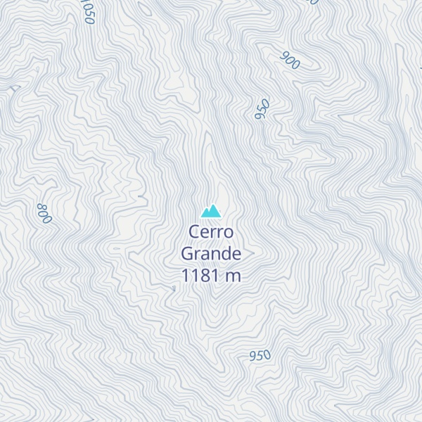 Map of Cerro Grande