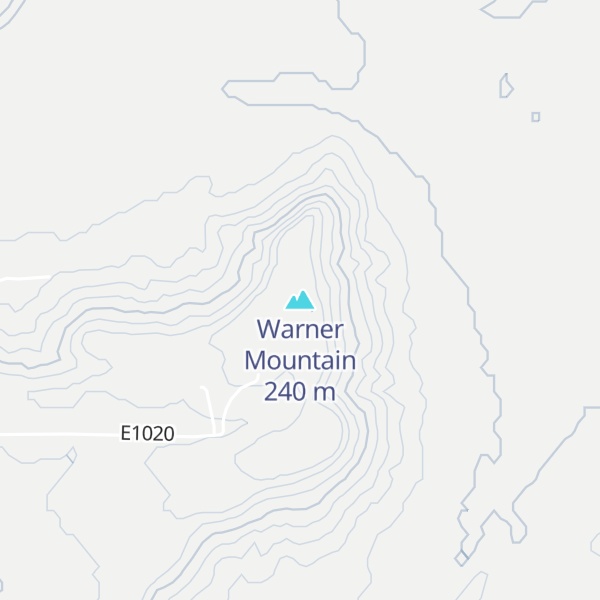 Map of Warner Mountain