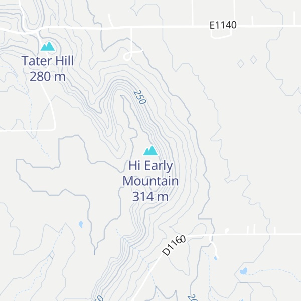 Map of Hi Early Mountain