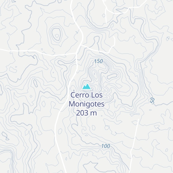 Map of Cerro Los Monigotes