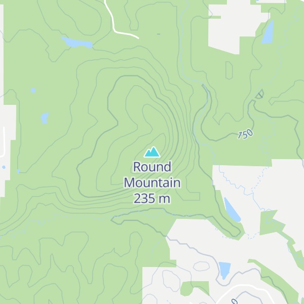 Map of Round Mountain