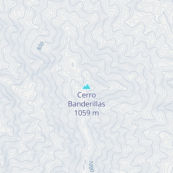 Map of Cerro Banderillas