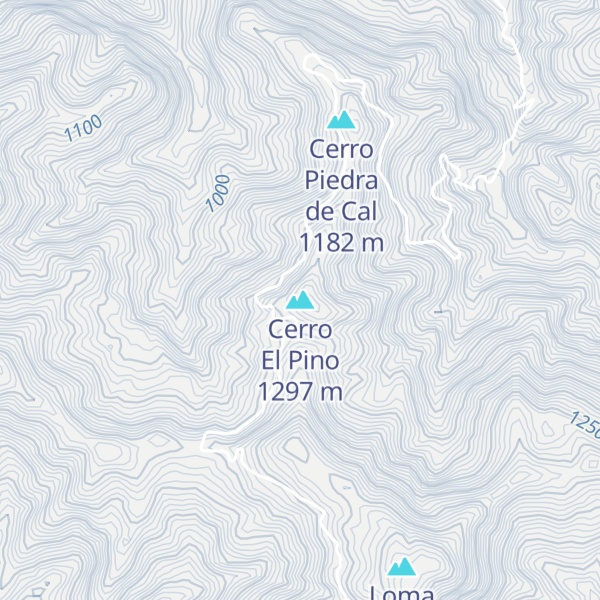 Map of Cerro El Pino