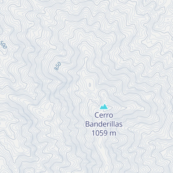 Map of Cerro Calera