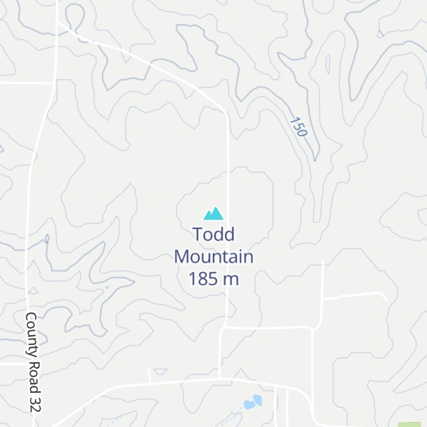 Map of Todd Mountain