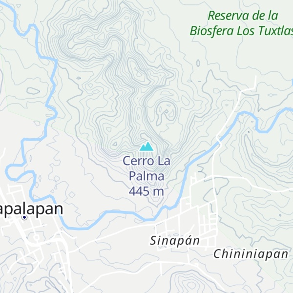 Map of Cerro La Palma