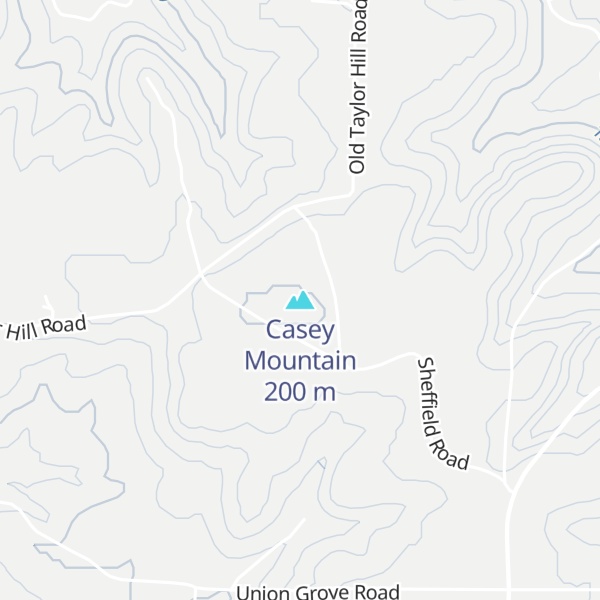 Map of Casey Mountain