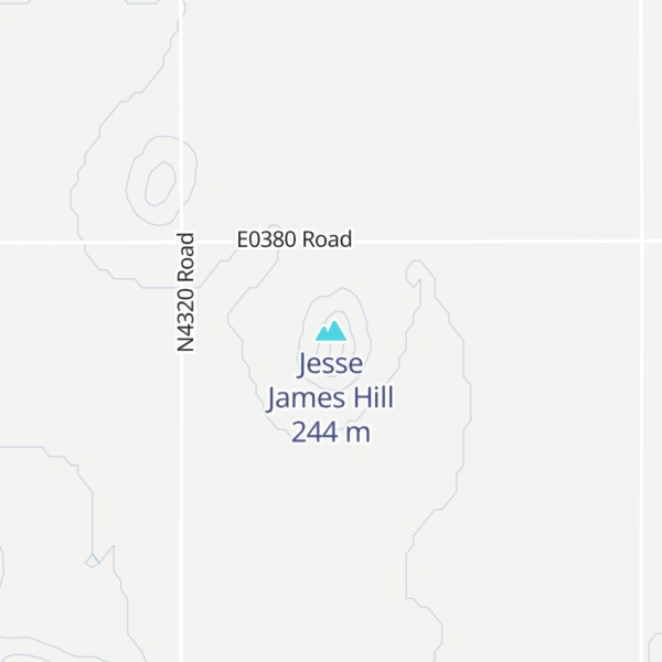 Map of Jesse James Hill