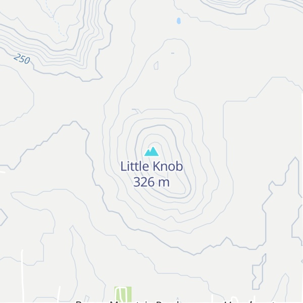 Map of Little Knob