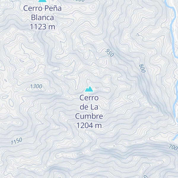 Map of Cerro de La Cumbre