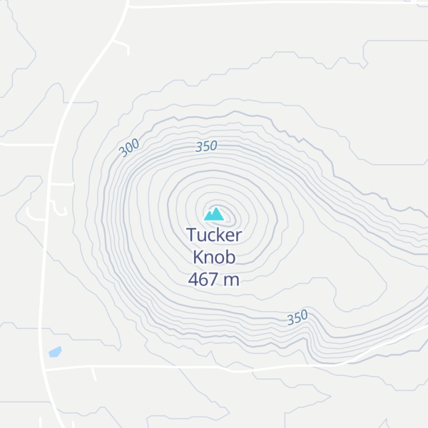 Map of Tucker Knob