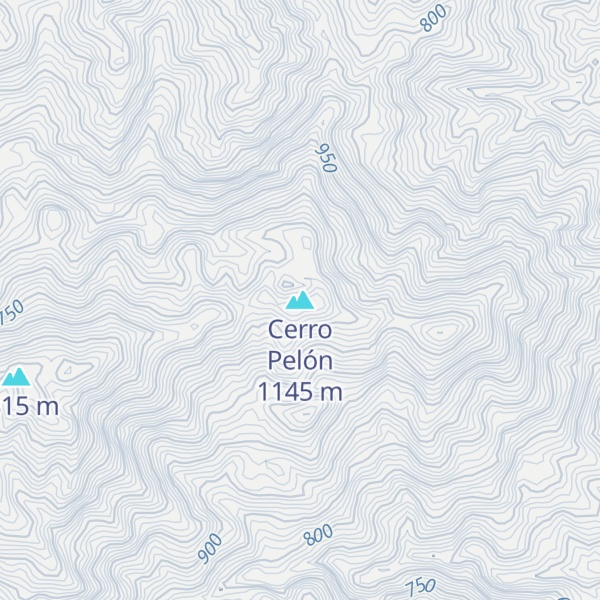 Map of Cerro Pelón