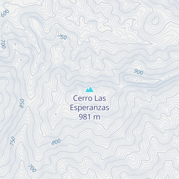 Map of Cerro Las Esperanzas