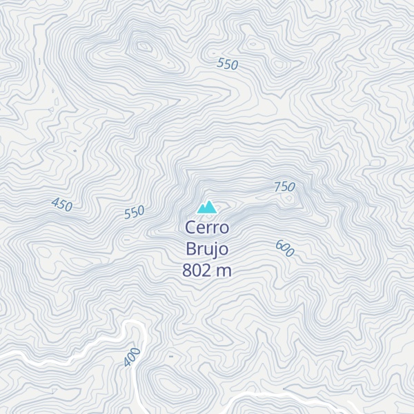 Map of Cerro Brujo