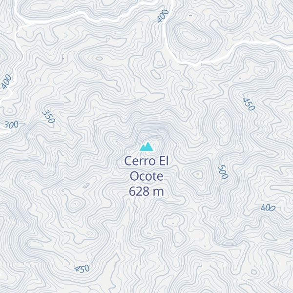Map of Cerro El Ocote