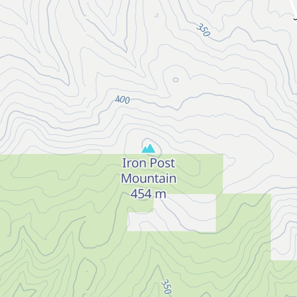 Map of Iron Post Mountain