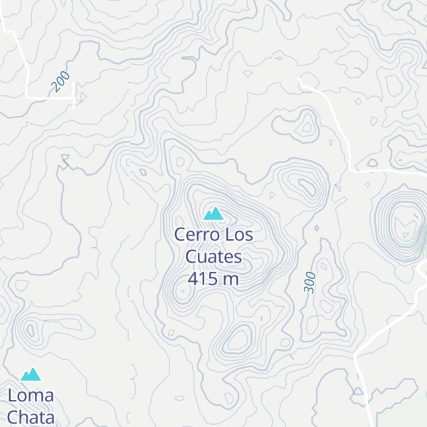 Map of Cerro Los Cuates