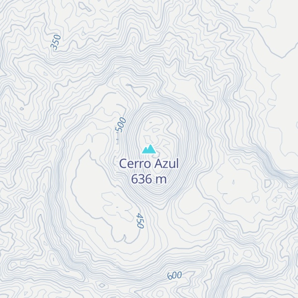 Map of Cerro Azul