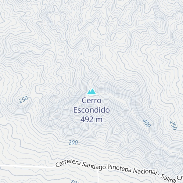 Map of Cerro Escondido