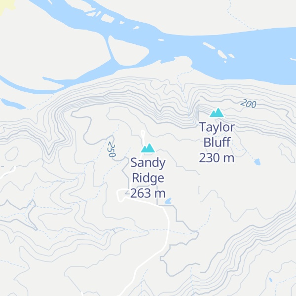 Map of Sandy Ridge