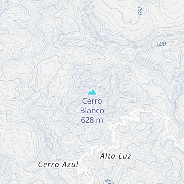 Map of Cerro Blanco