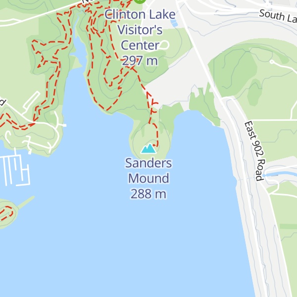 Map of Sanders Mound