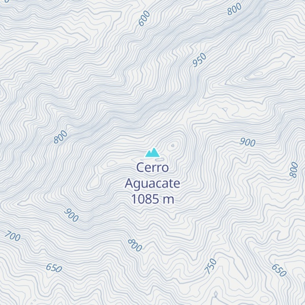 Map of Cerro Aguacate