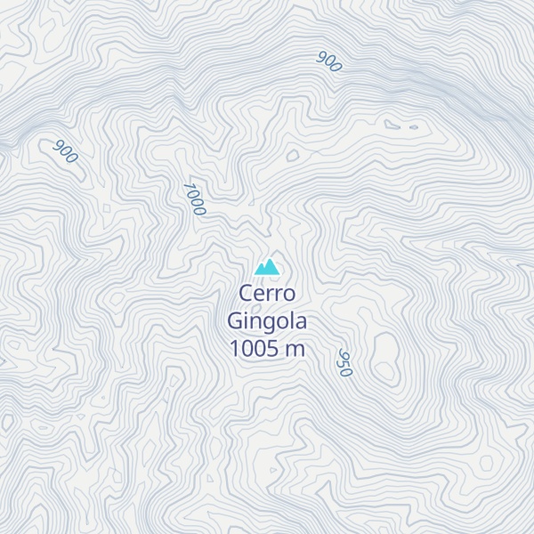 Map of Cerro Gingola